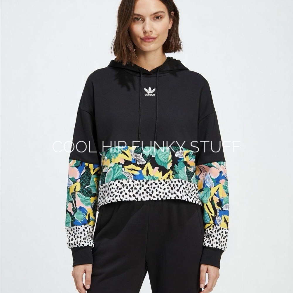 ADIDAS x Her Studio London Cropped Hoodie Tropical Streetwear